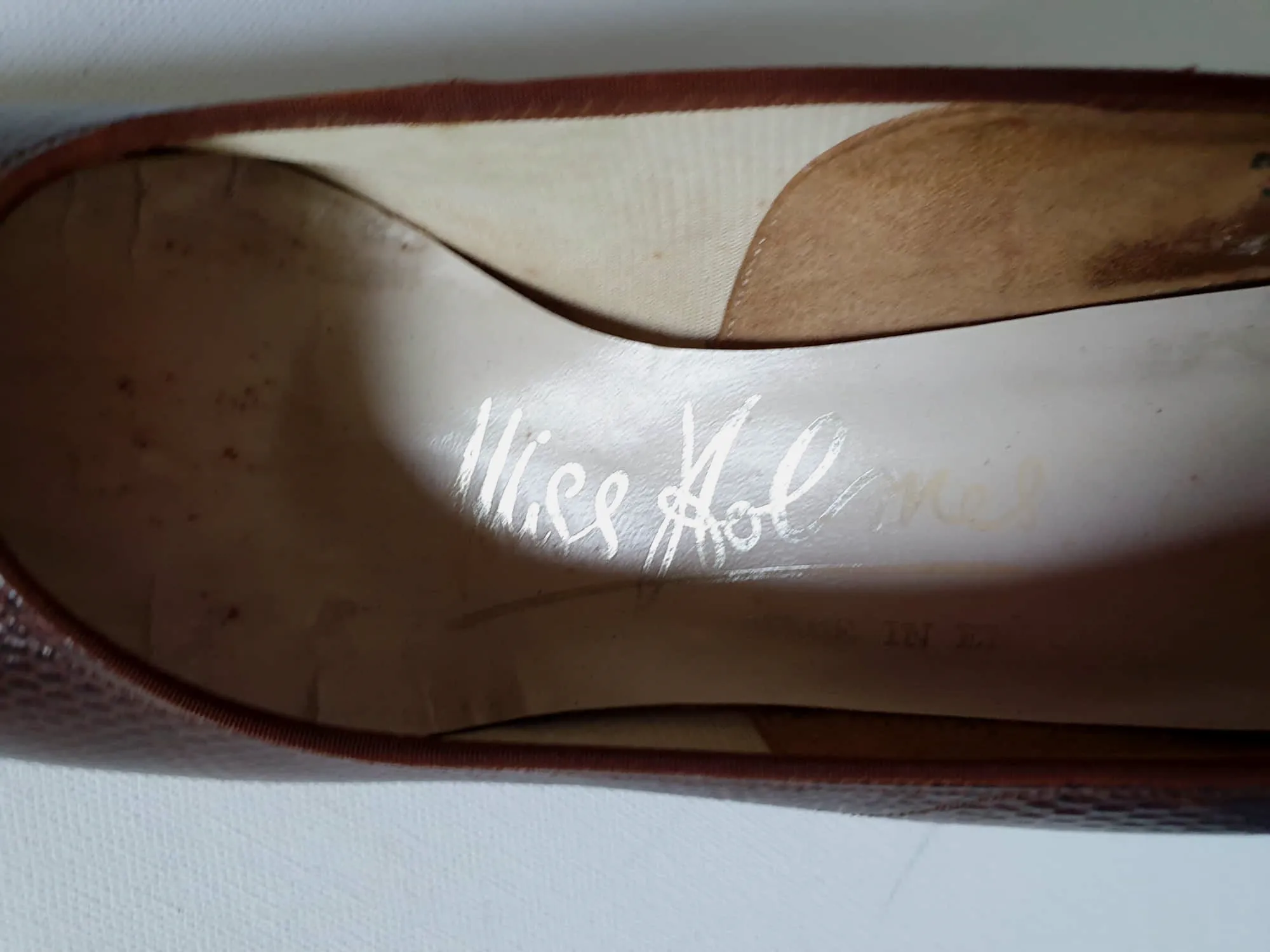 1960s Faux Lizard, Leather Shoes, Pumps, by Miss Holmes