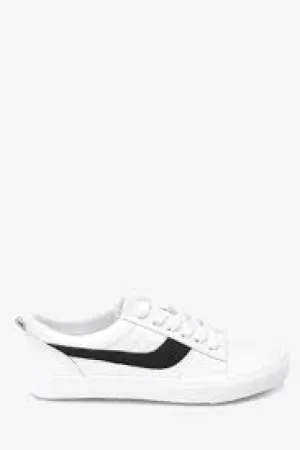 640758 LACE UP LTHR WHITE 3.5 EU 36 LOW