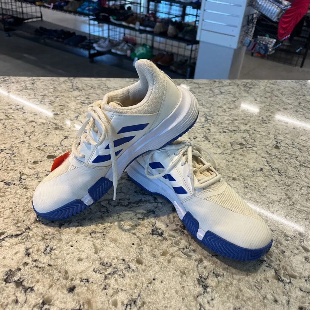 Adidas DWW Tennis Shoes 5.5Y White/Blue