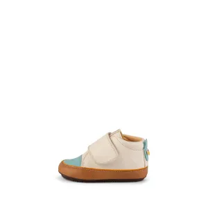Aqua/Cream Strap Sneaker Booties