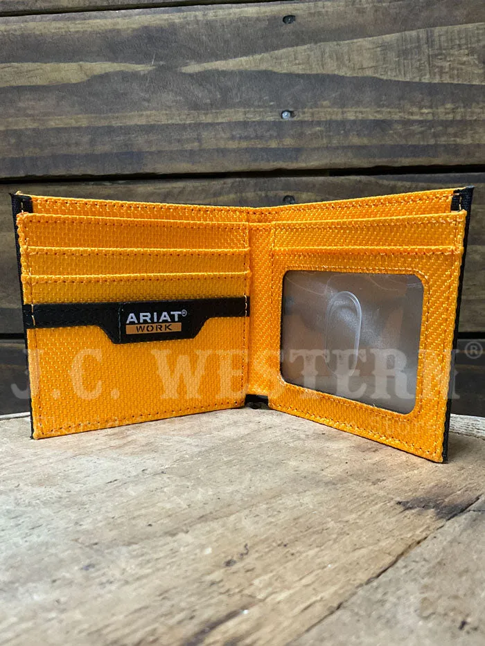 Ariat A3401601 Mens Bifold Born For This Work Wallet American Black