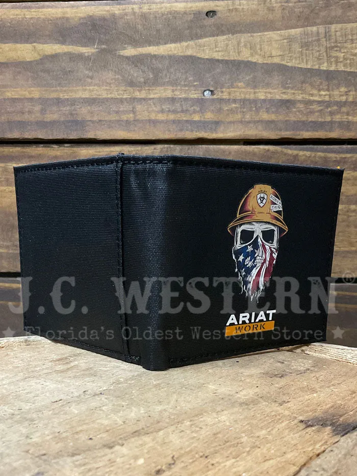 Ariat A3401601 Mens Bifold Born For This Work Wallet American Black