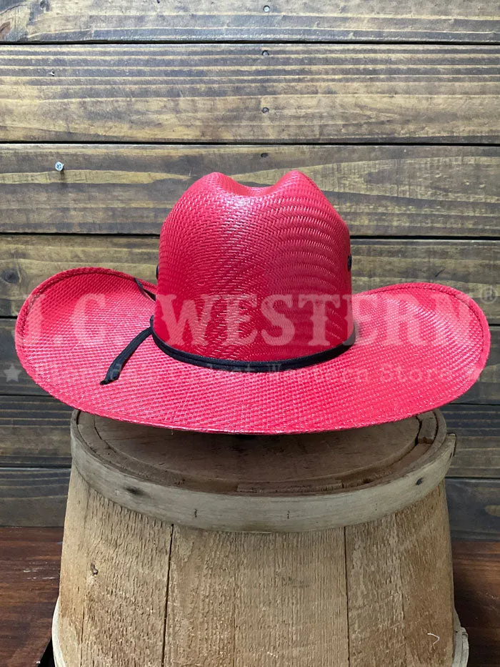 Ariat A7332204 Kids Straw Hat Red