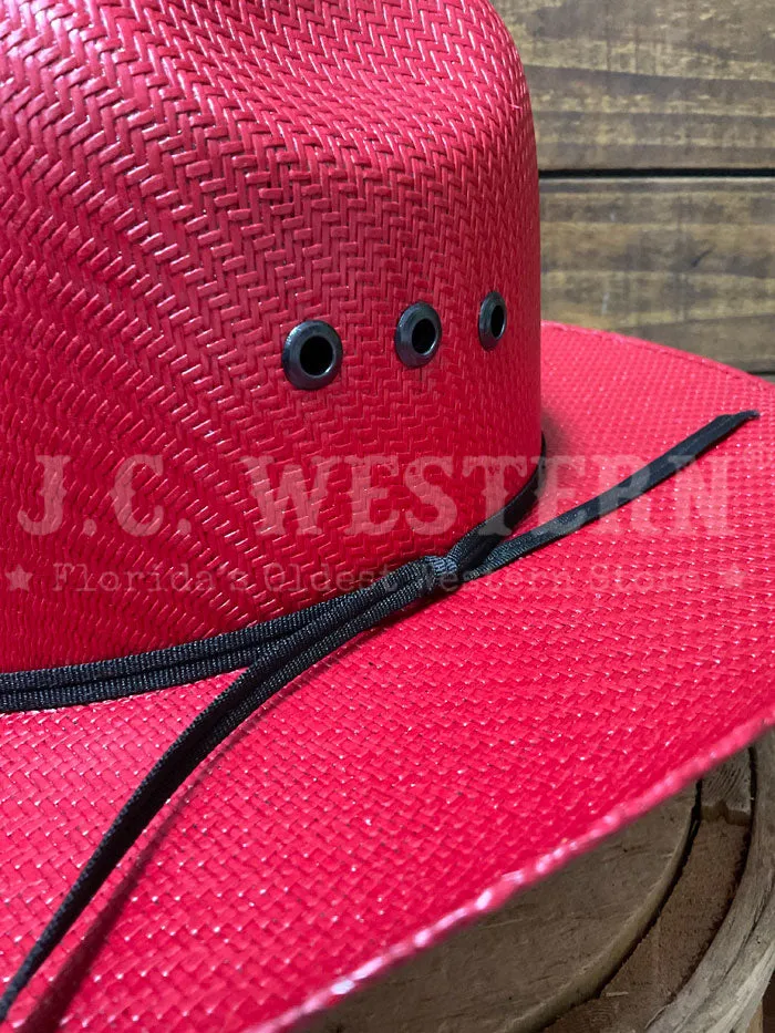Ariat A7332204 Kids Straw Hat Red