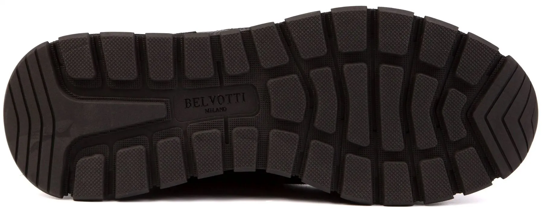 Belvotti Causio Black Black Premium Mens Suede Trainers