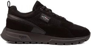 Belvotti Causio Black Black Premium Mens Suede Trainers