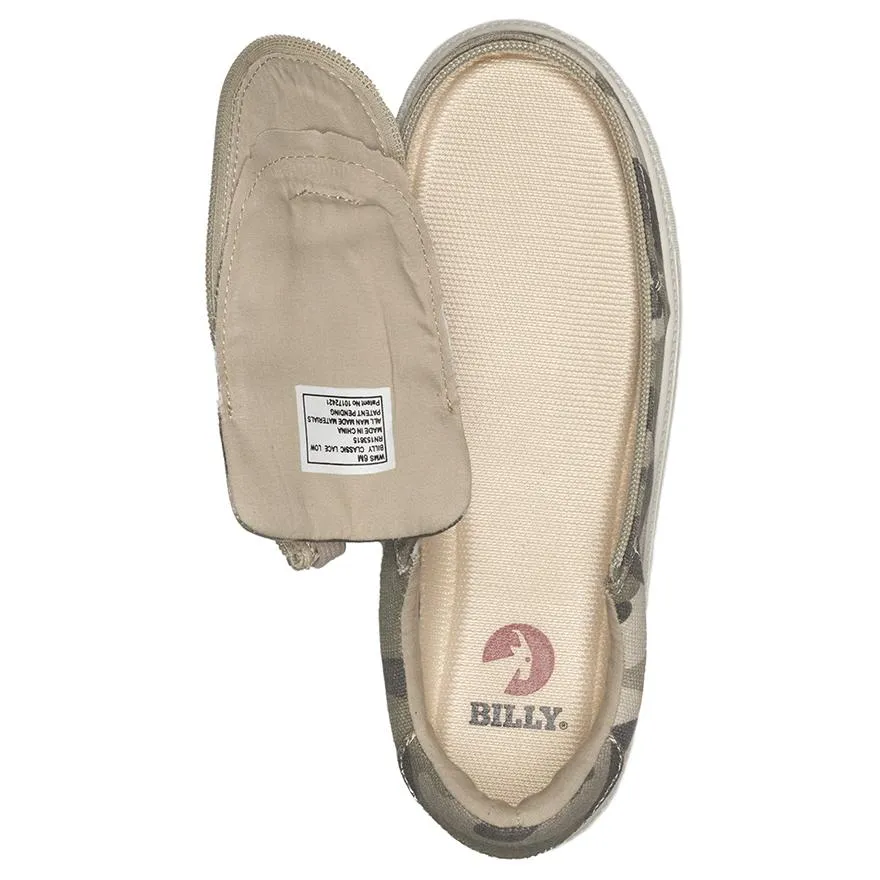 Billy Footwear (Womens) - Low Top Natural Camo Canvas Shoes