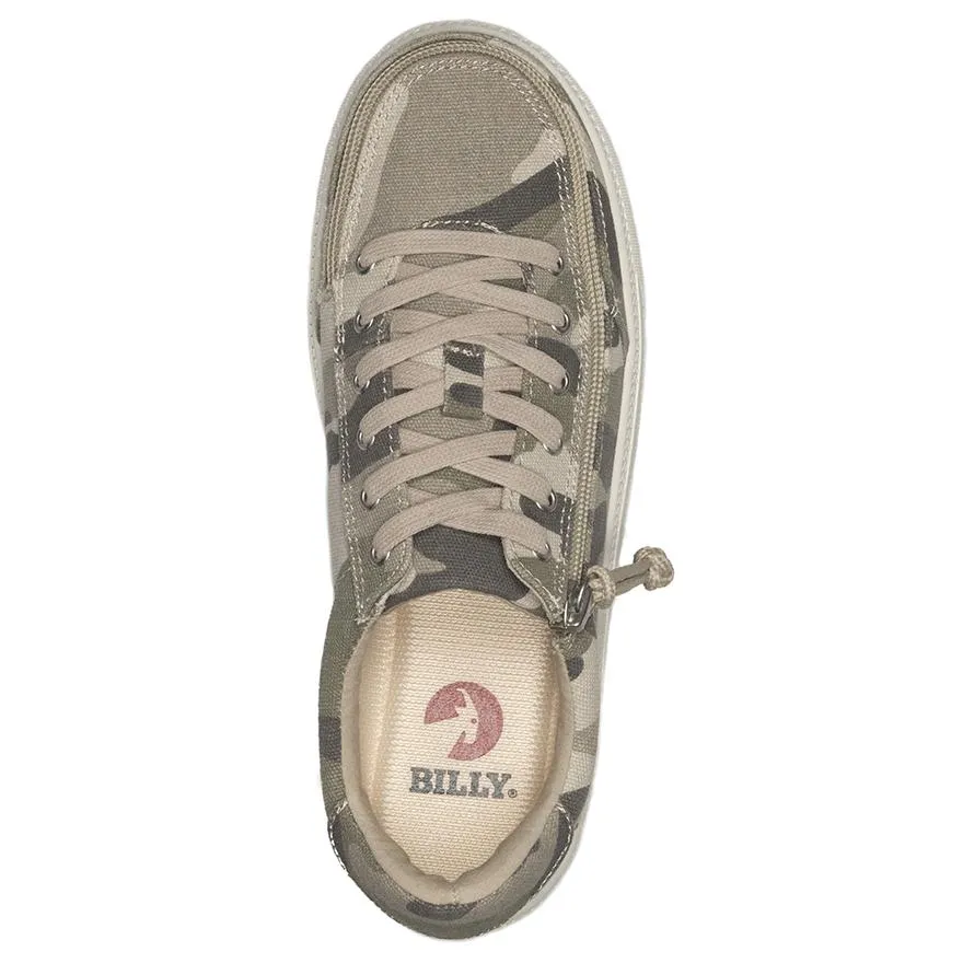 Billy Footwear (Womens) - Low Top Natural Camo Canvas Shoes