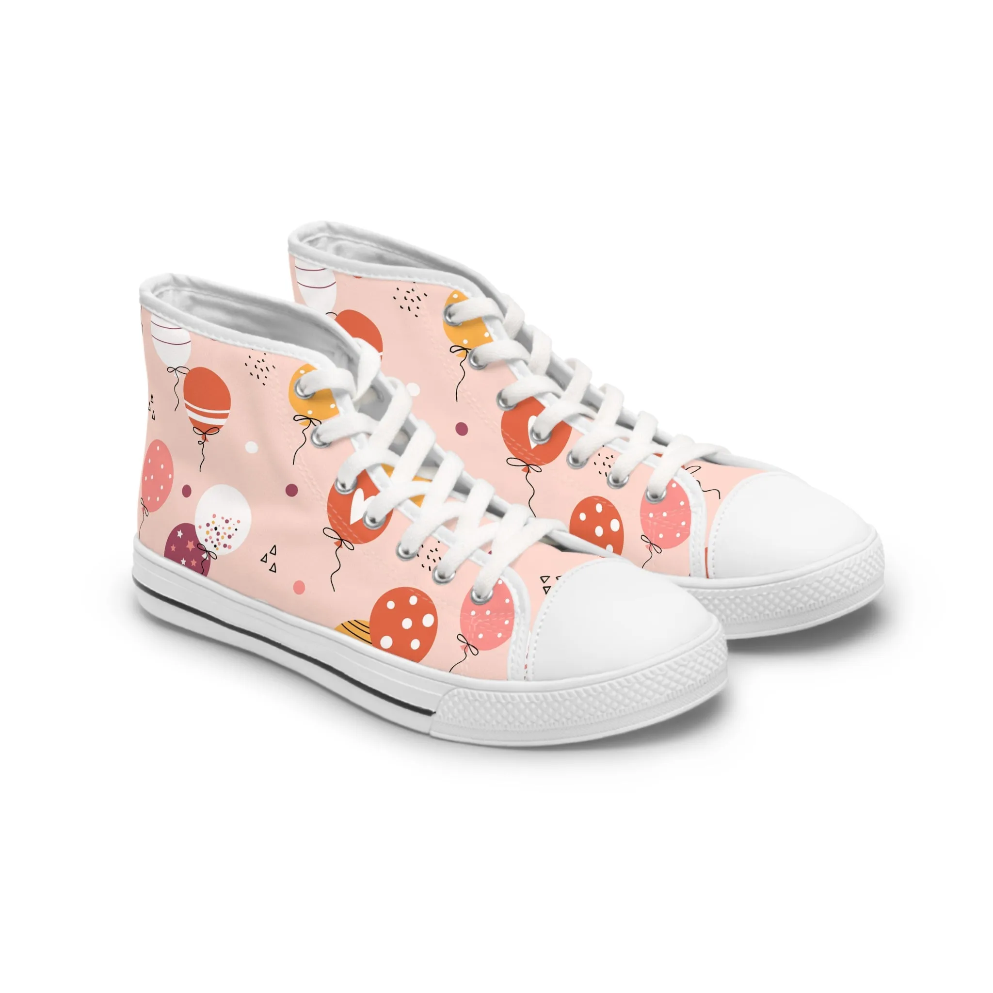 Birthday Balloons Women's High Top Sneakers