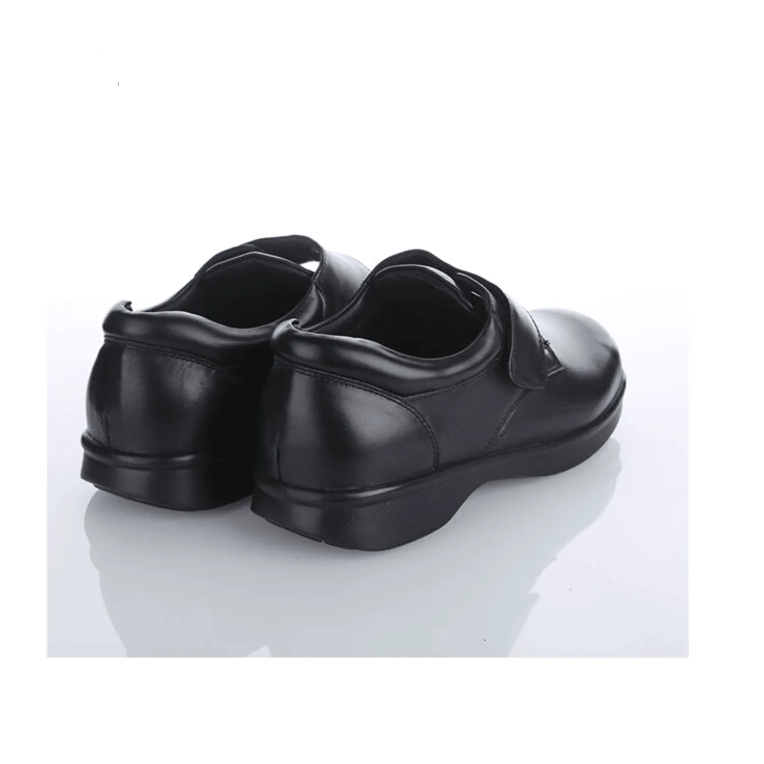Black Leather Medical Grade Diabetic Footwear