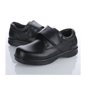 Black Leather Medical Grade Diabetic Footwear