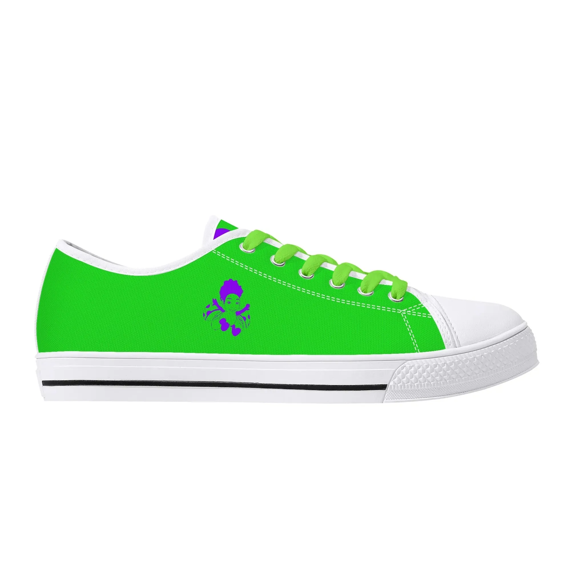 Blk Insct Famili Womens Low Top Canvas Shoes - Customized Tongue