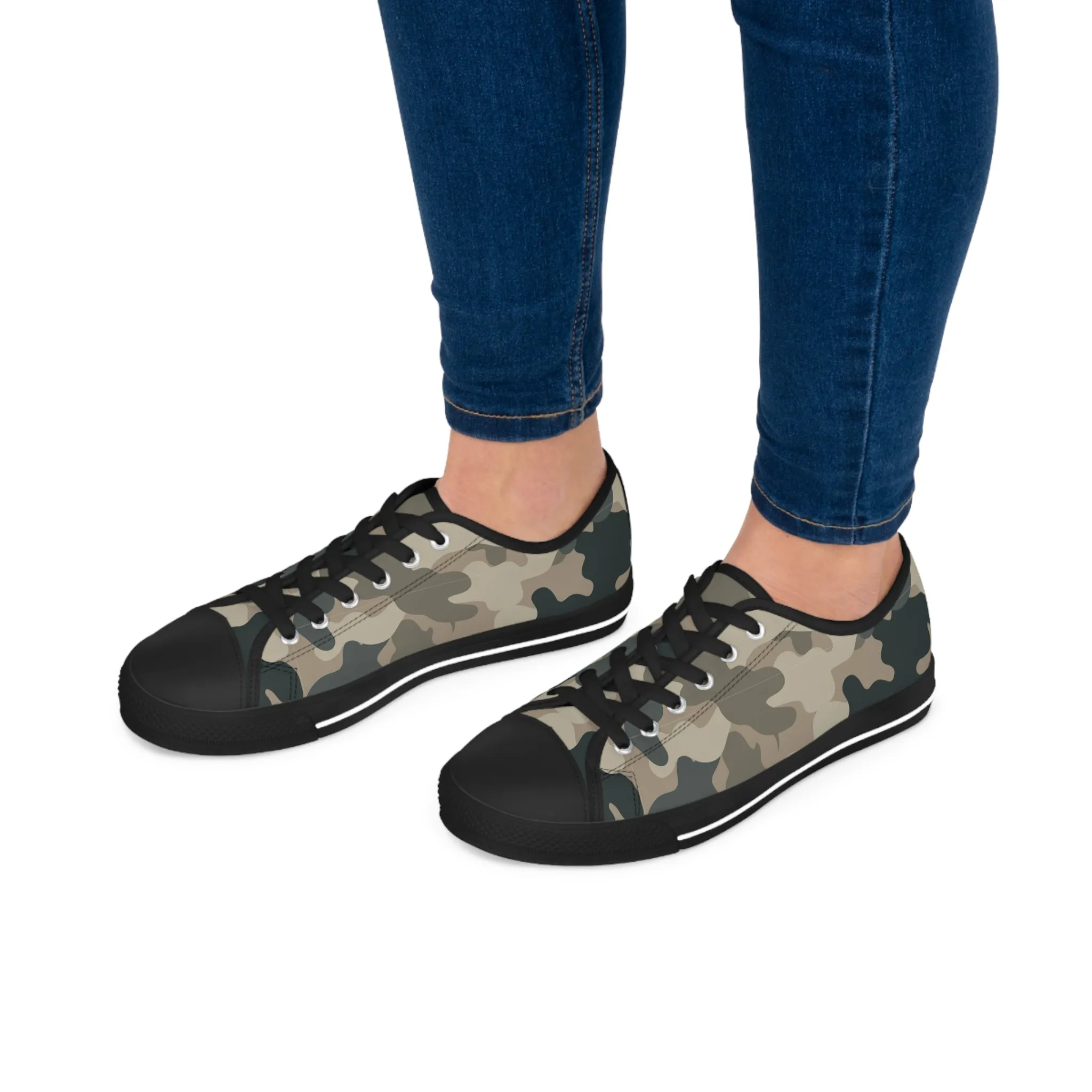 Camo no 7  Women's Low Top Sneakers