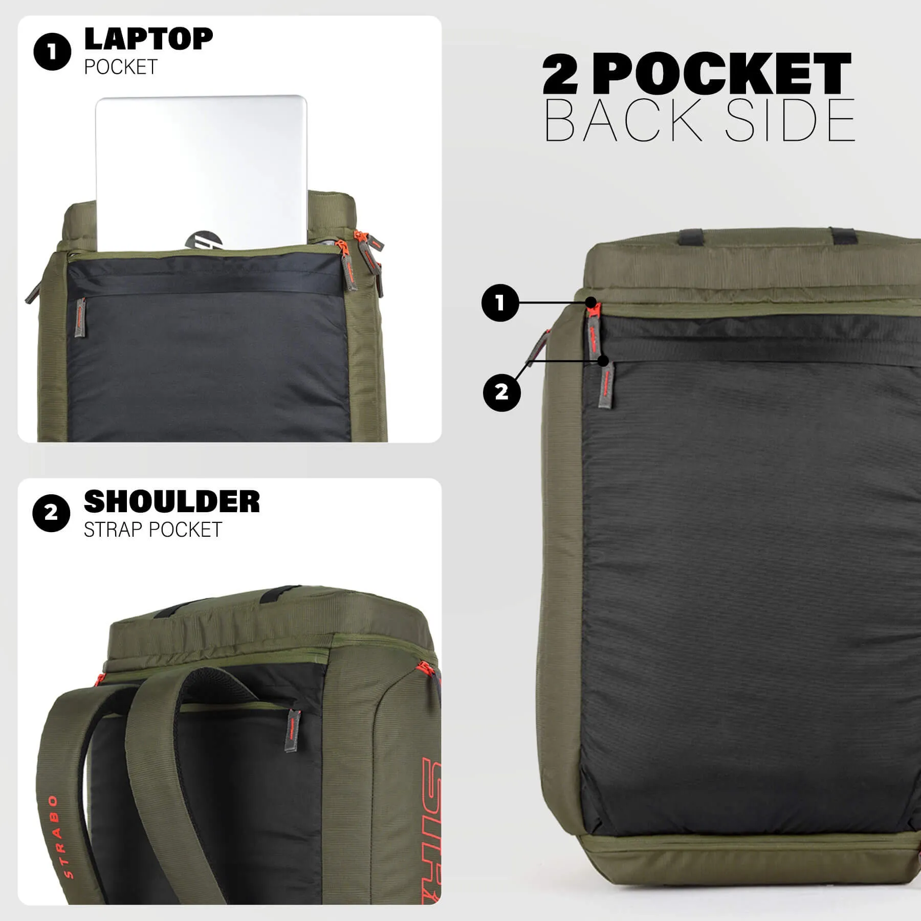 Camper 2-in-1 Duffel   Backpack - Olive