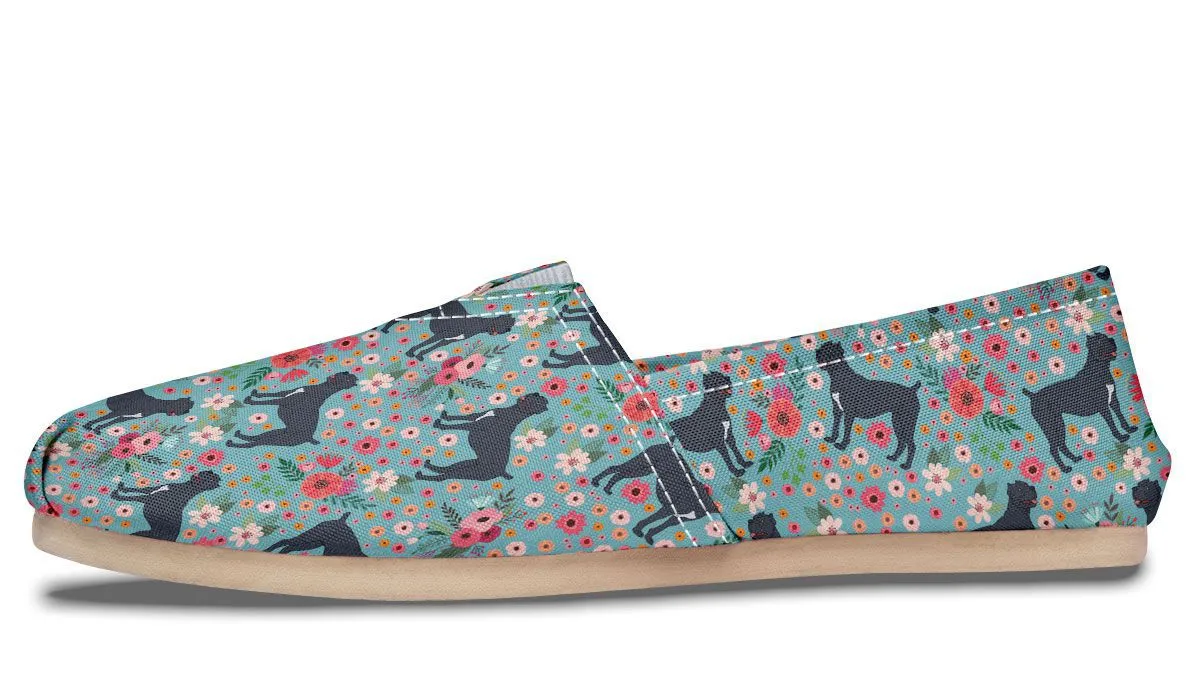 Cane Corso Flower Casual Shoes