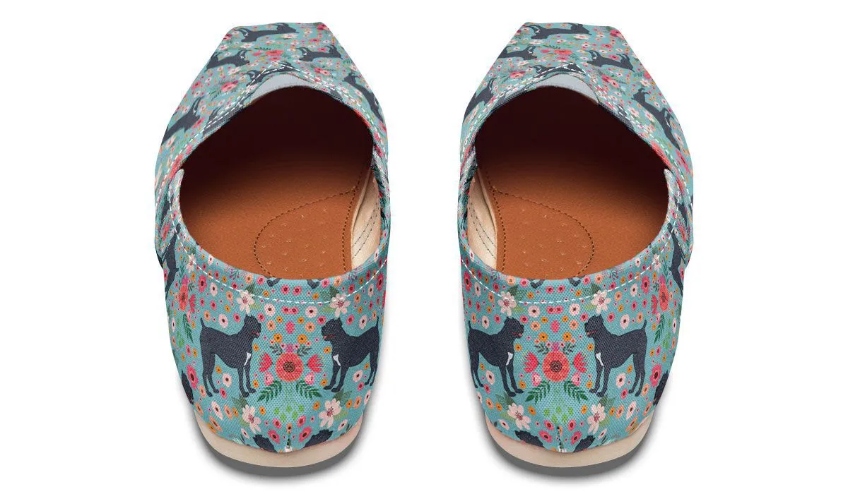 Cane Corso Flower Casual Shoes