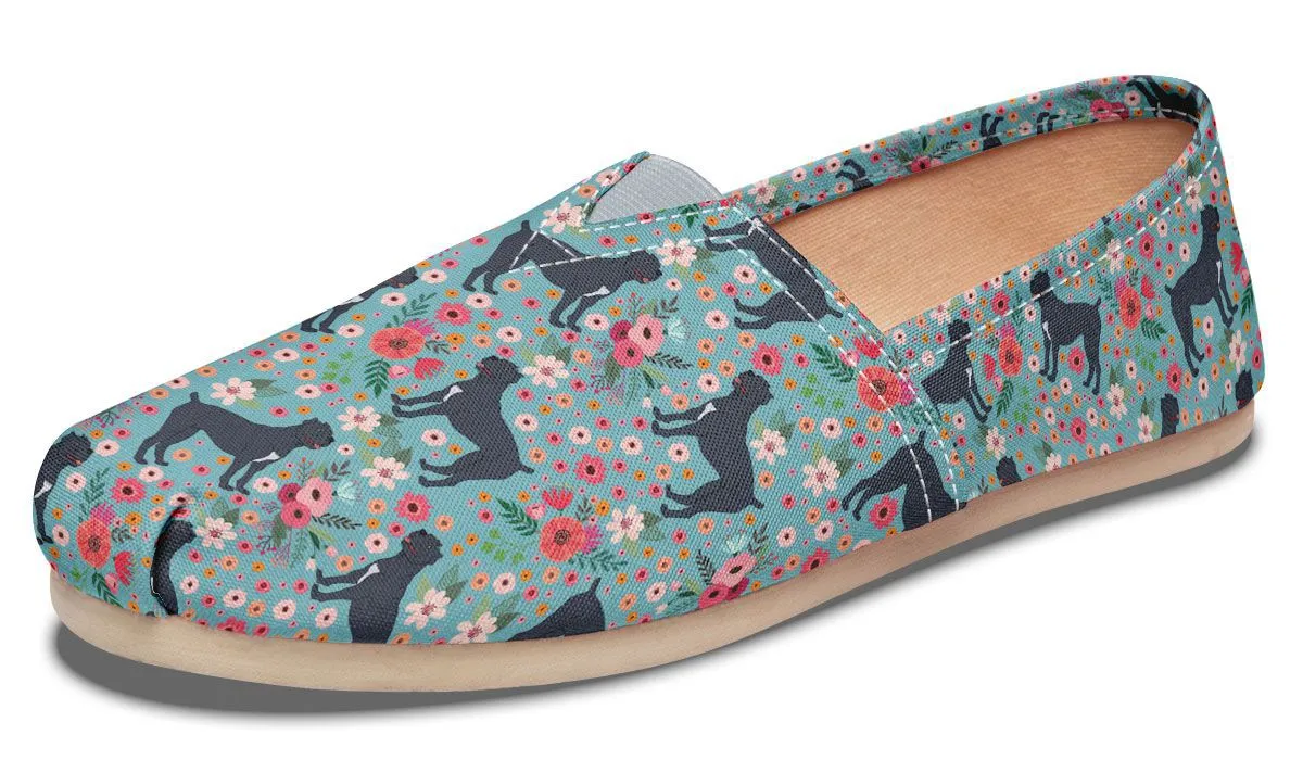 Cane Corso Flower Casual Shoes