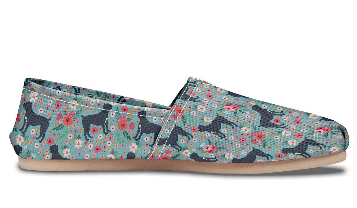 Cane Corso Flower Casual Shoes