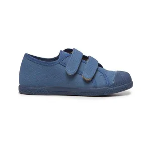 Canvas Double Sneakers in Indigo by childrenchic
