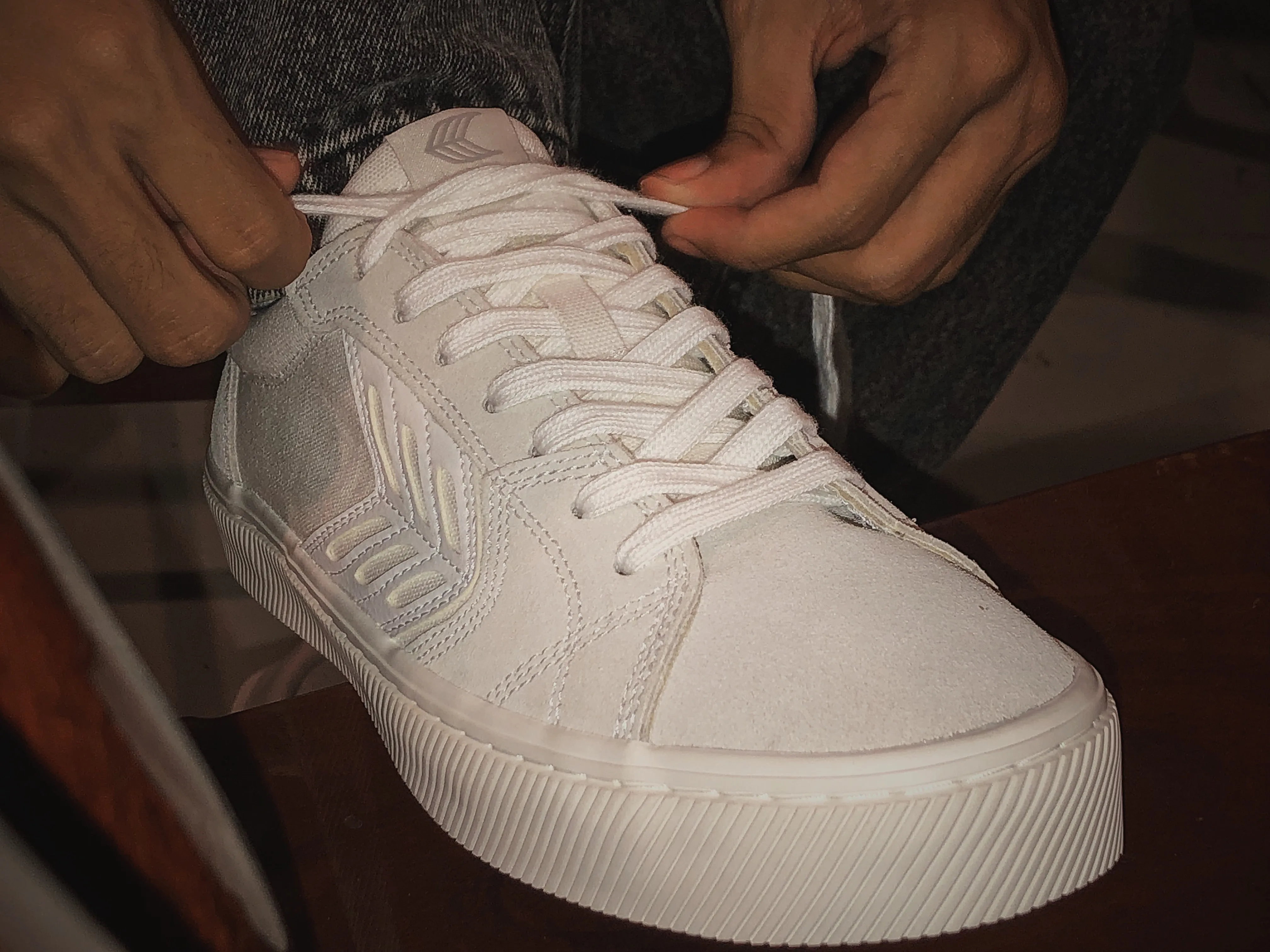 CARIUMA CATIBA PRO Vintage White Canvas/Off White Suede Mens Sneaker