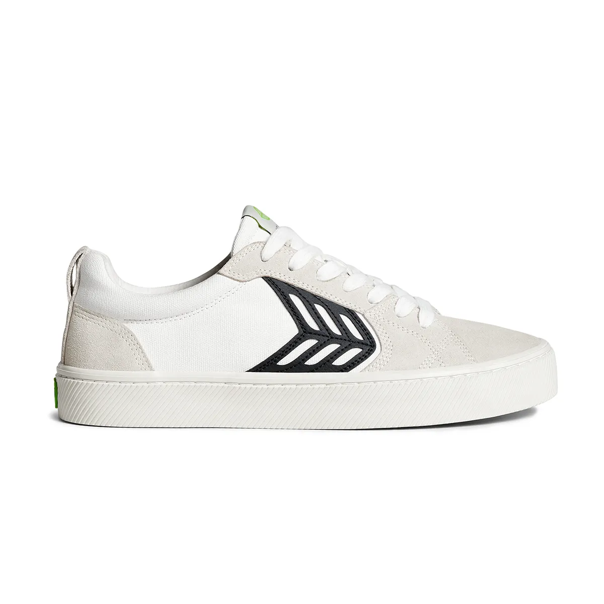 CARIUMA CATIBA PRO  Vintage White Suede/Canvas Black Logo Women's Sneaker