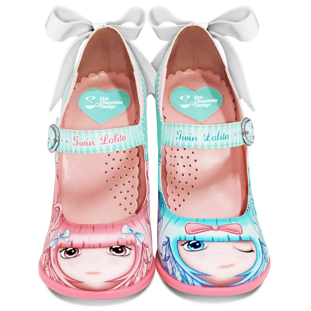 Chocolaticas® High Heels Twin Lolita Women's Mary Jane Pump Shoes