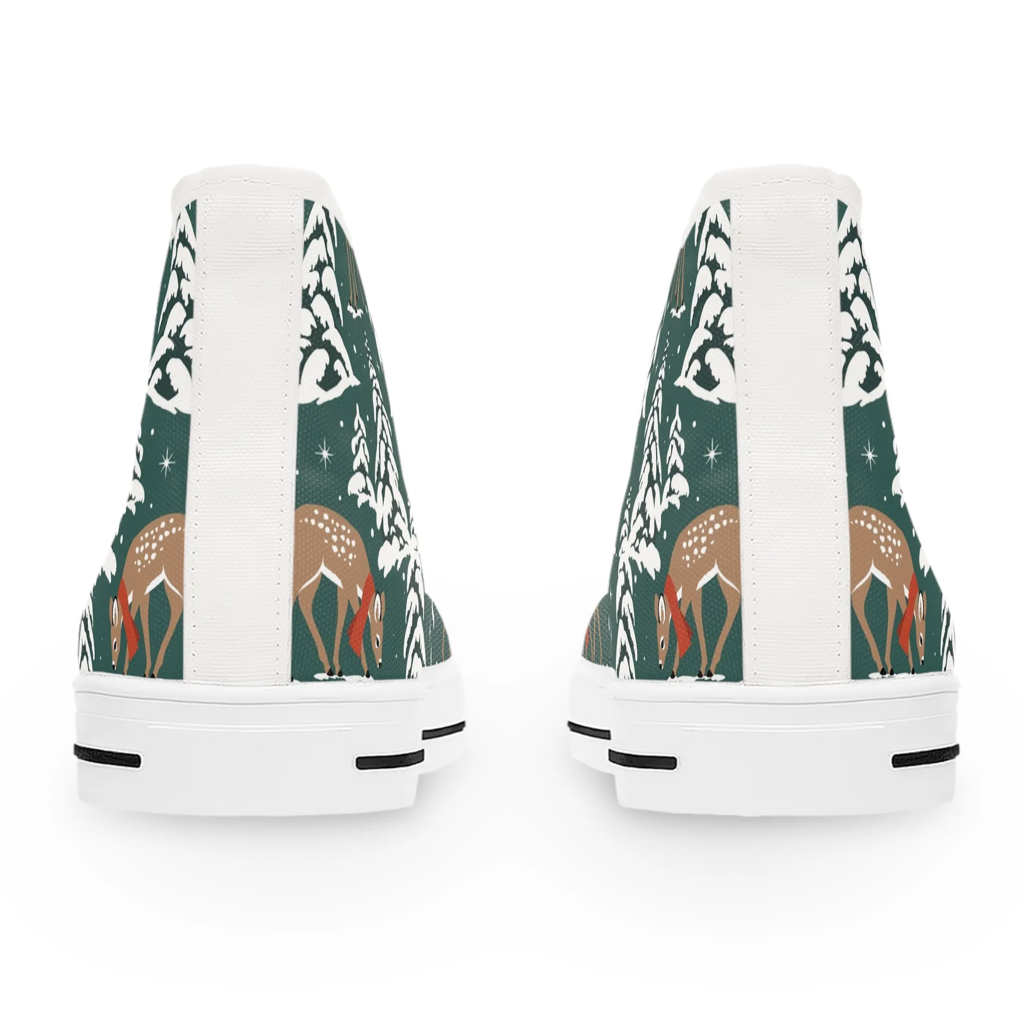 Christmas Reindeers Women's High Top Sneakers