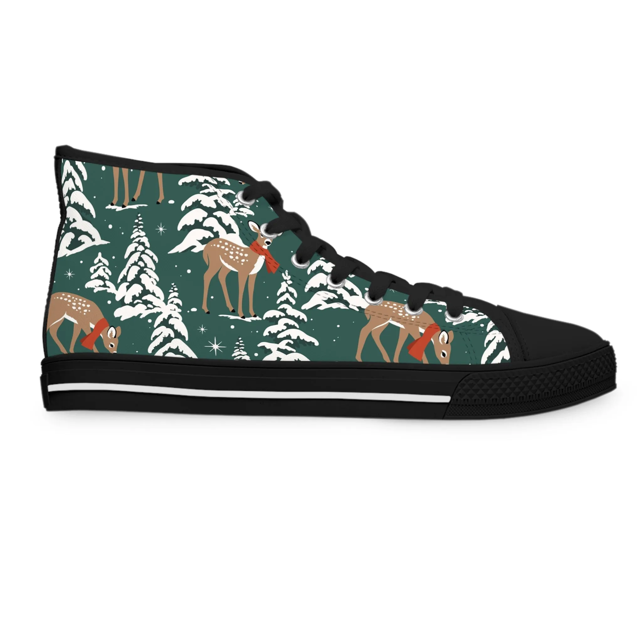 Christmas Reindeers Women's High Top Sneakers