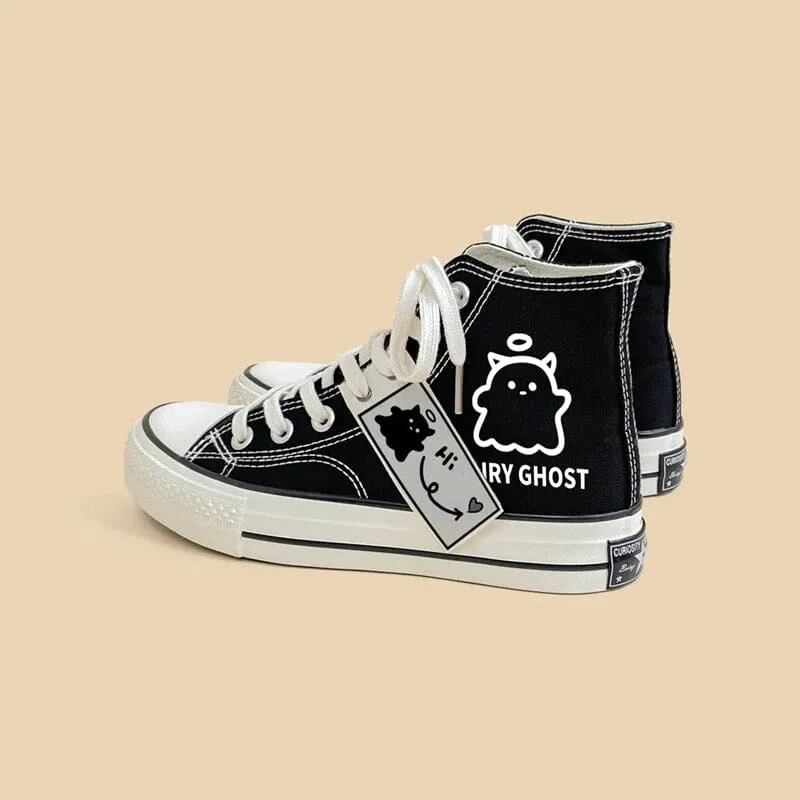 *CLEARANCE* Fairy Ghost High Top Canvas Shoes - Unisex