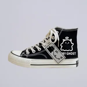 *CLEARANCE* Fairy Ghost High Top Canvas Shoes - Unisex
