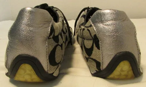 Coach Jayme Black/Gray Monogrammed Sneakers