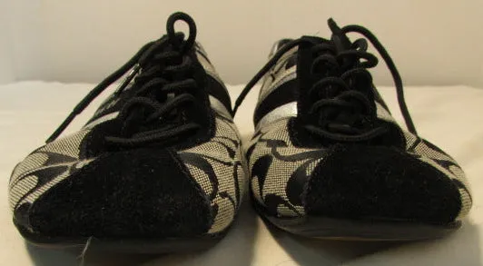 Coach Jayme Black/Gray Monogrammed Sneakers