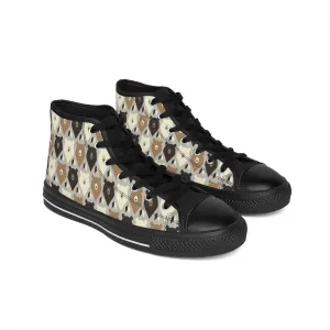 Colorful Grizzly Bear Men's Classic Sneakers