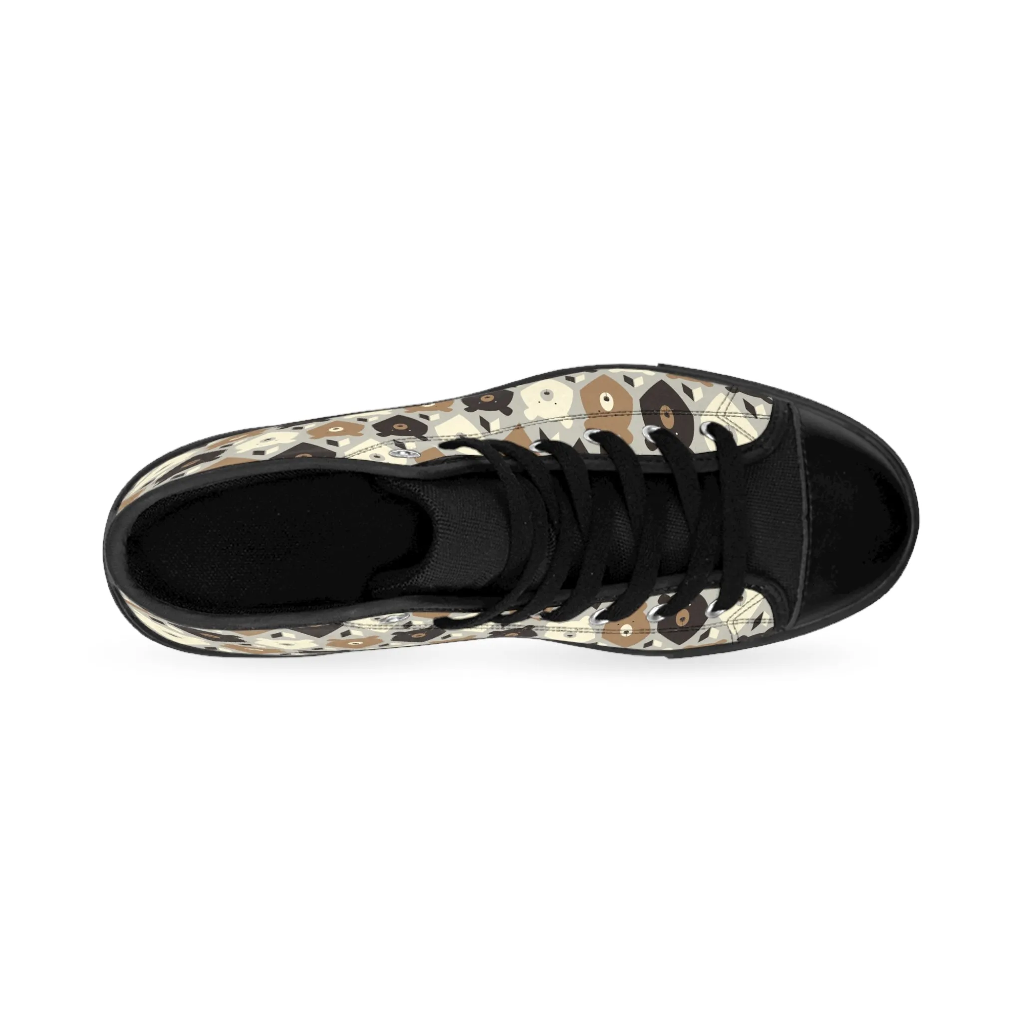 Colorful Grizzly Bear Men's Classic Sneakers