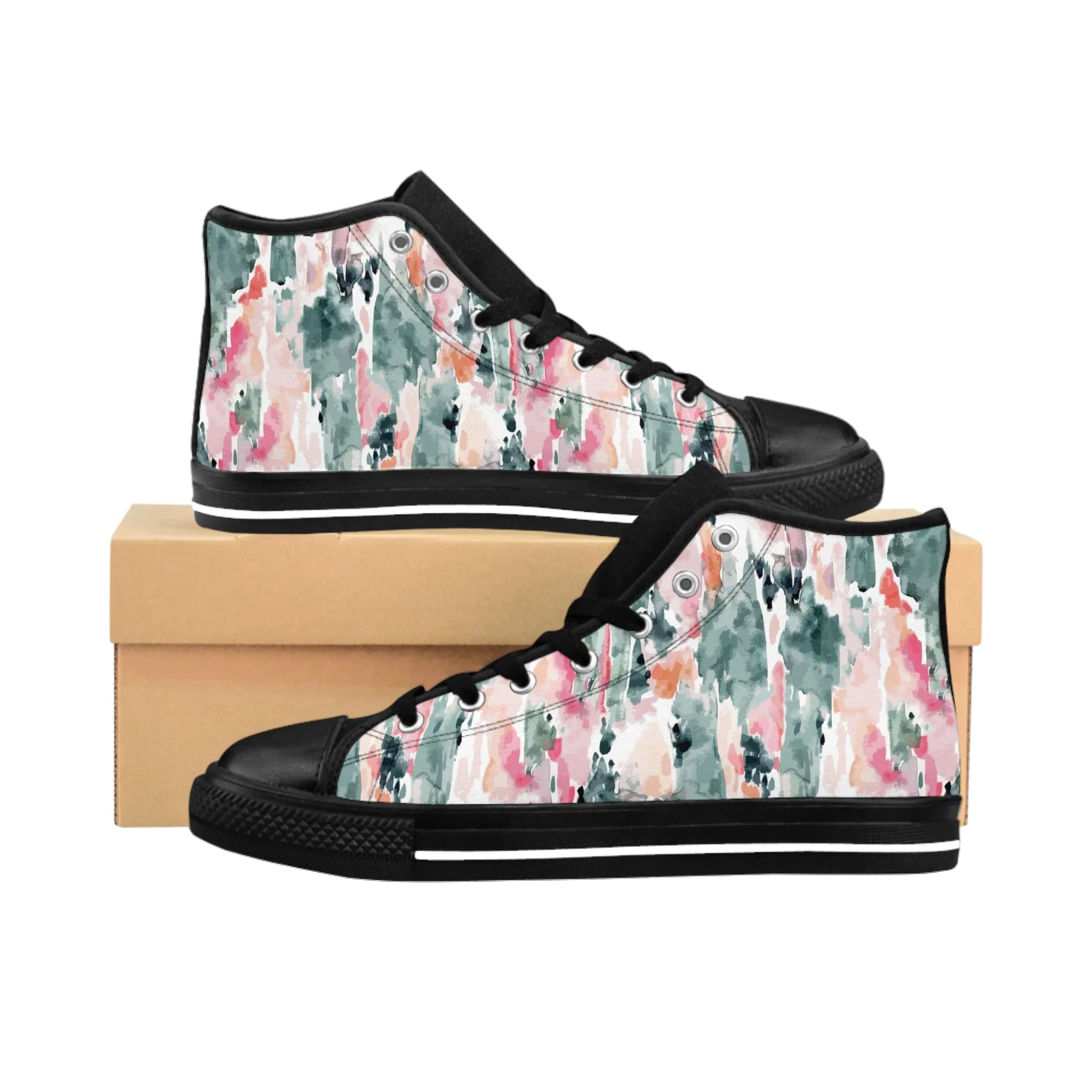 Colorful Pattern Women's Classic Sneakers