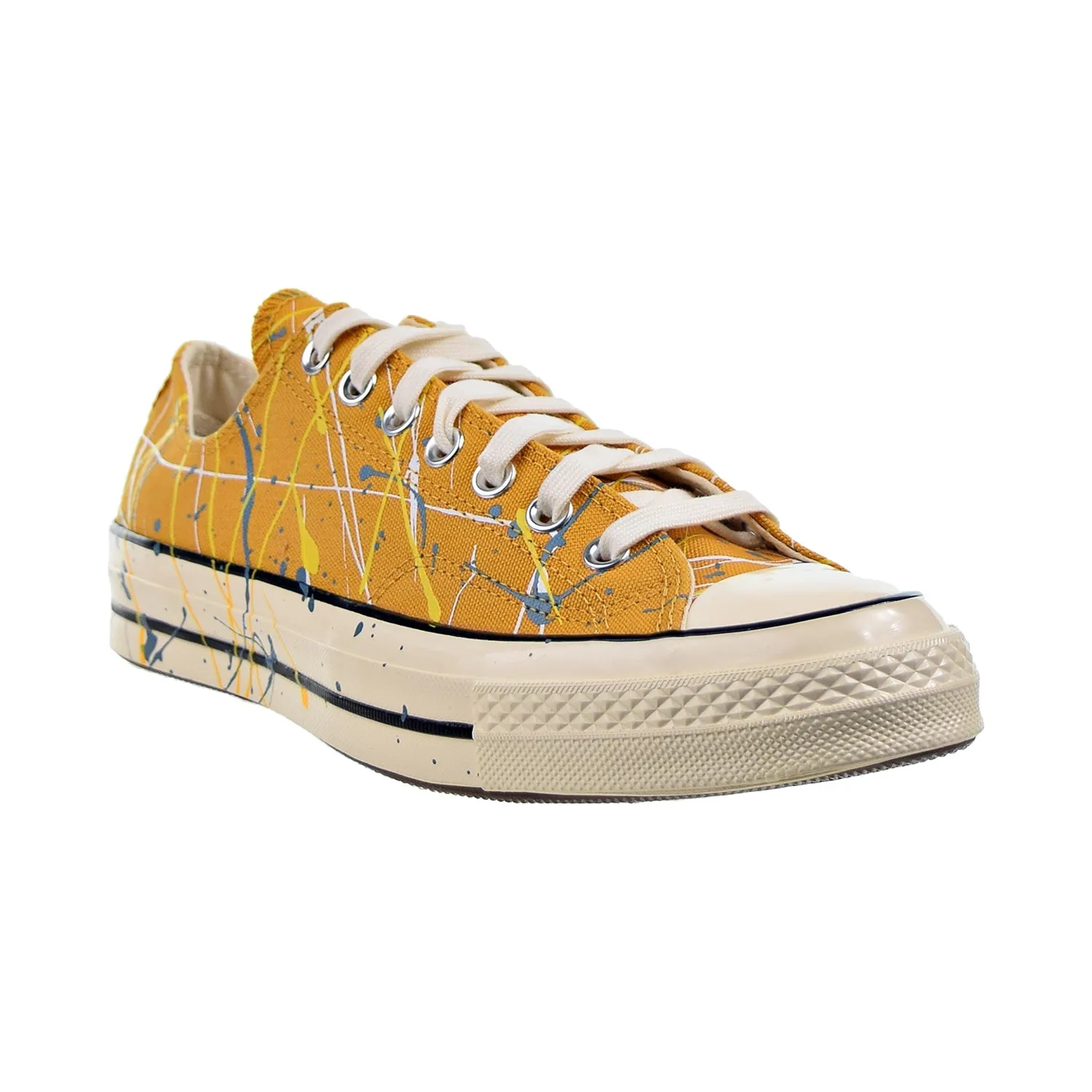 Converse Chuck 70 Ox Paint Splatter Men's Shoes Sunflower Gold-Egret