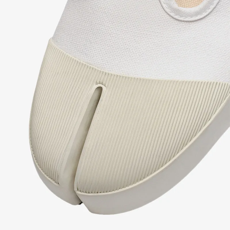 Cotton Canvas Tabi Split Toe Sneakers