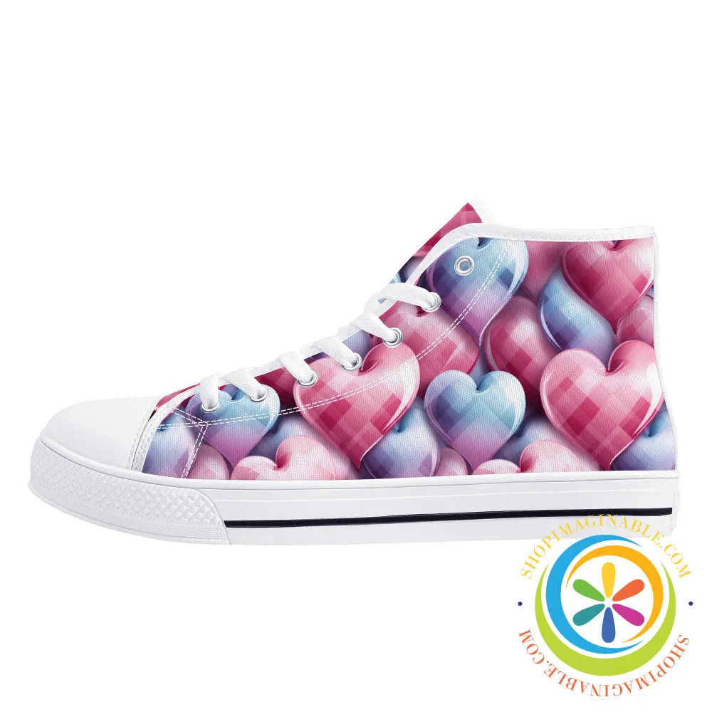 Dance Of The Heart Ladies High Top Canvas Shoes