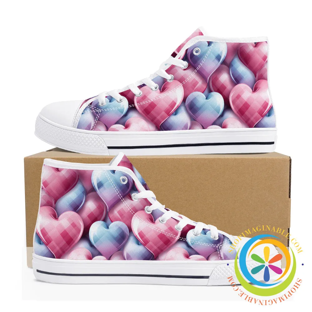 Dance Of The Heart Ladies High Top Canvas Shoes