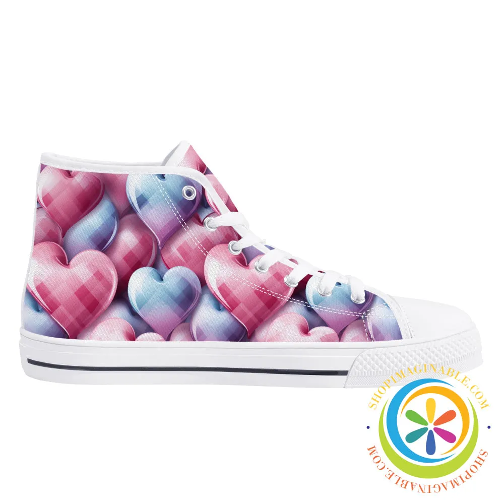 Dance Of The Heart Ladies High Top Canvas Shoes