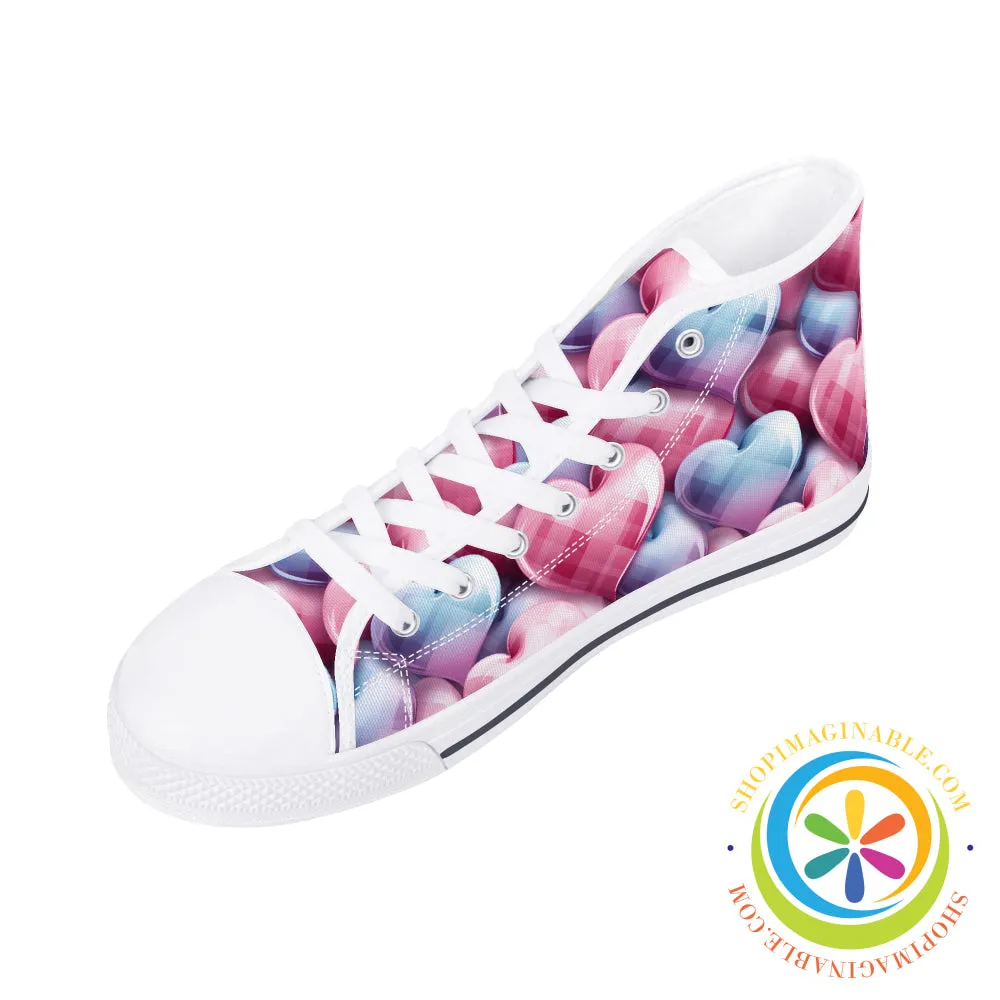 Dance Of The Heart Ladies High Top Canvas Shoes