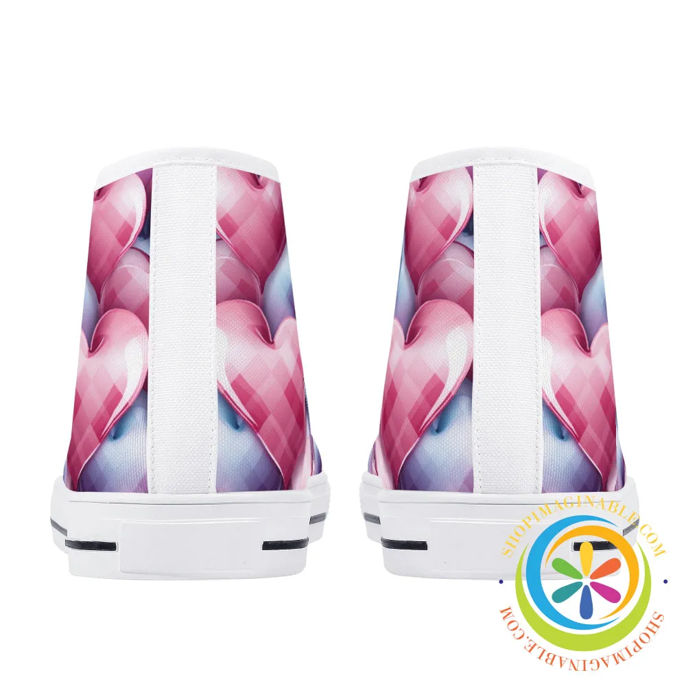 Dance Of The Heart Ladies High Top Canvas Shoes