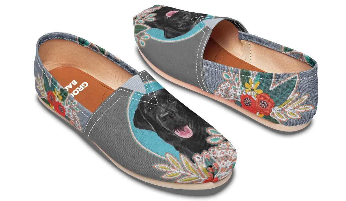 Denim Style Black Labrador Casual Shoes