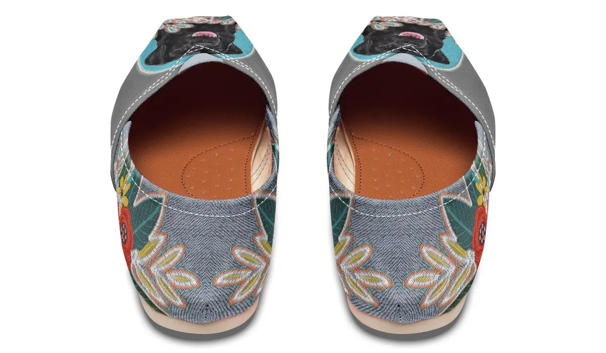 Denim Style Black Labrador Casual Shoes
