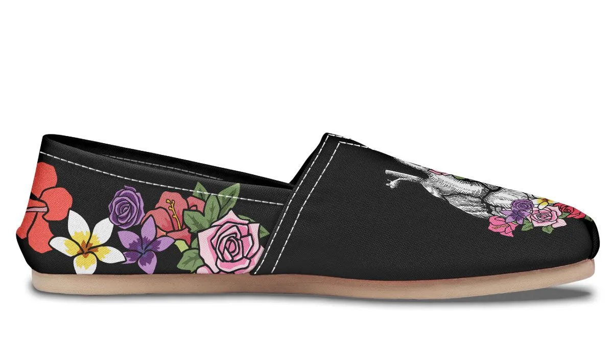 Floral Anatomy Heart Casual Shoes