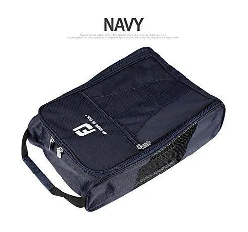 FootJoy Genuine Golf Shoes Bag Zipped Sports Bag Shoe Case - Navy Color