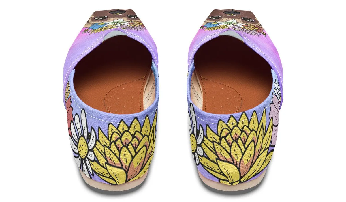 Fun Floral Great Dane Casual Shoes