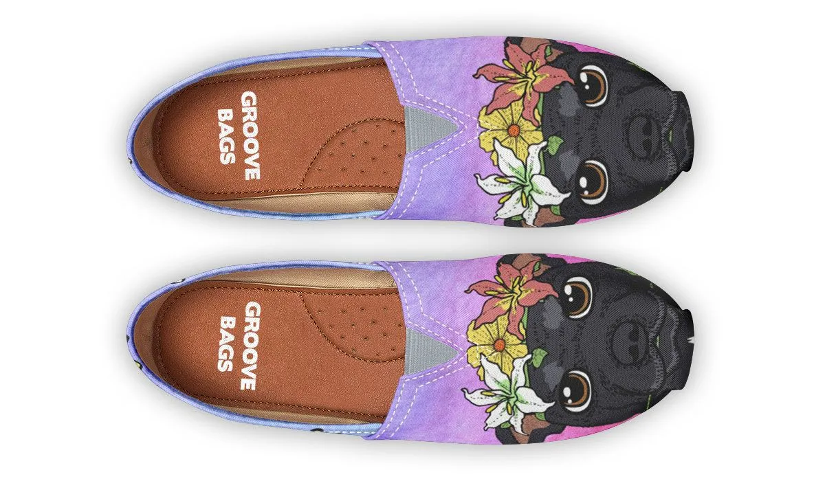 Fun Floral Grey Hound Casual Shoes