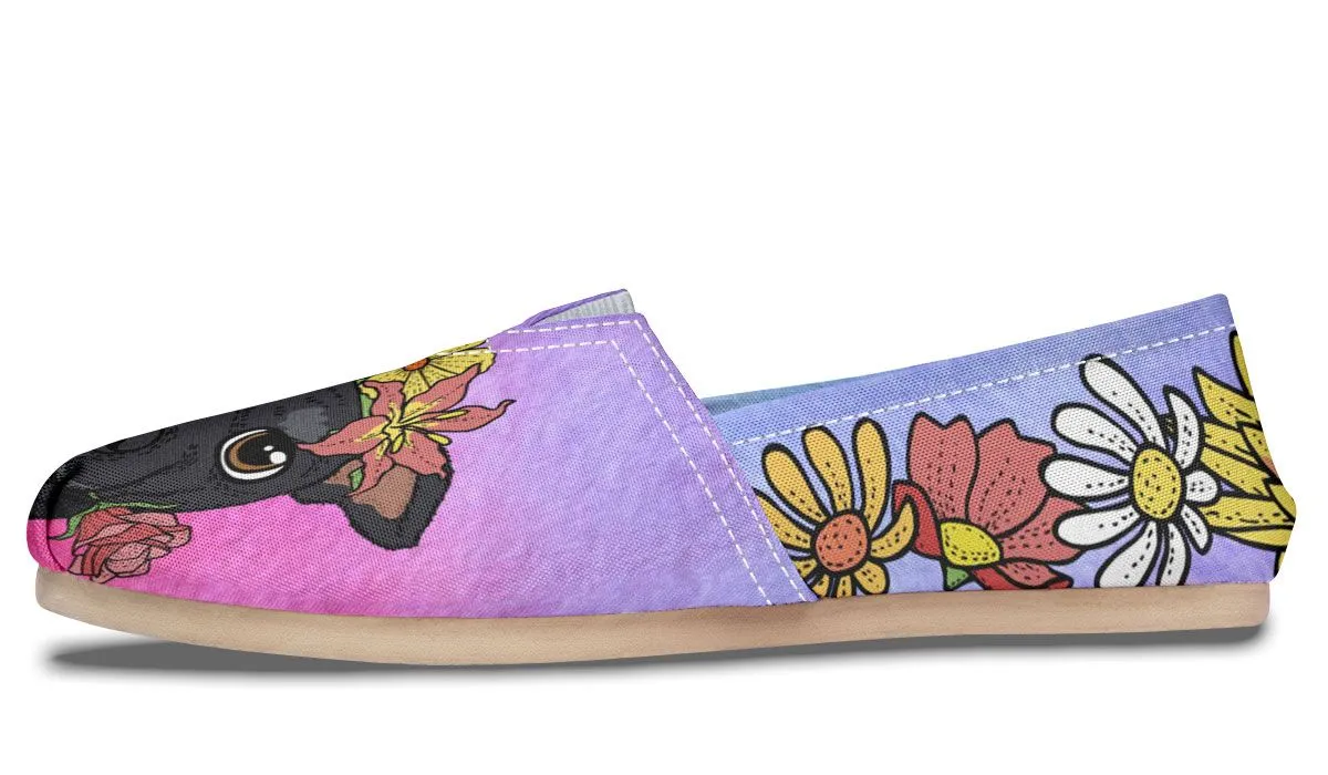 Fun Floral Grey Hound Casual Shoes