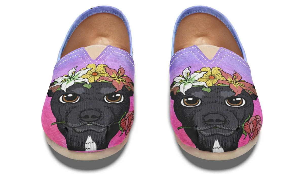 Fun Floral Grey Hound Casual Shoes